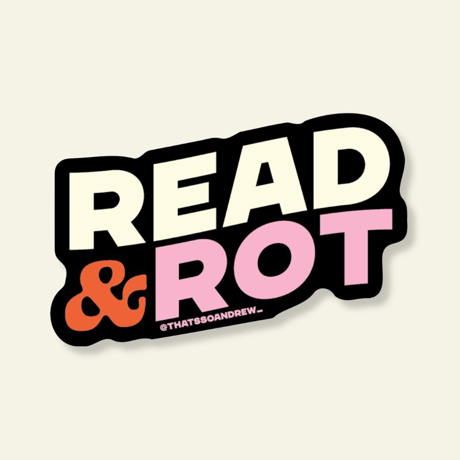 Read &amp; Rot | Bookstore Vinyl Sticker