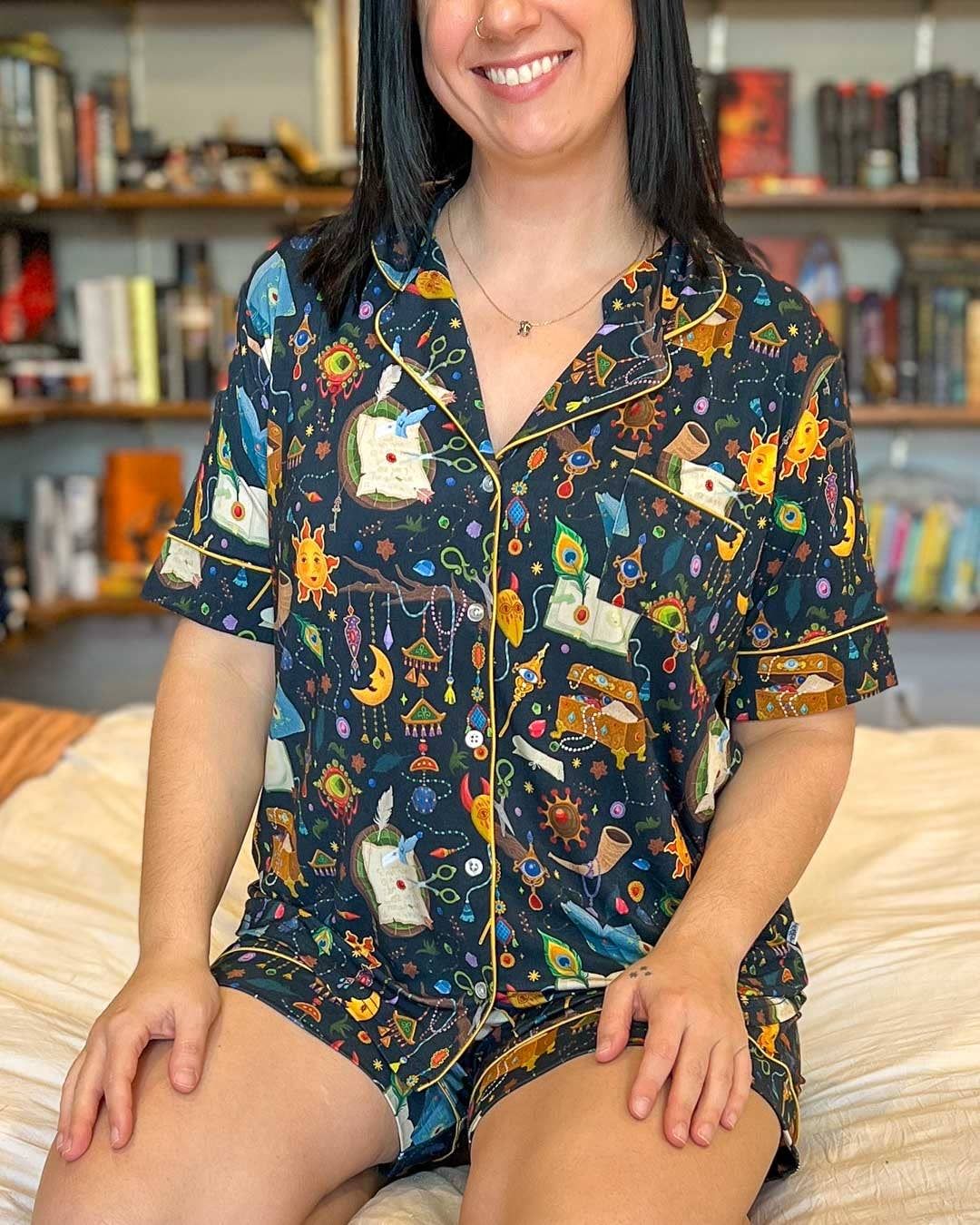 Wizard Pendragon's Baubles Bamboo Shorts Pajama Set