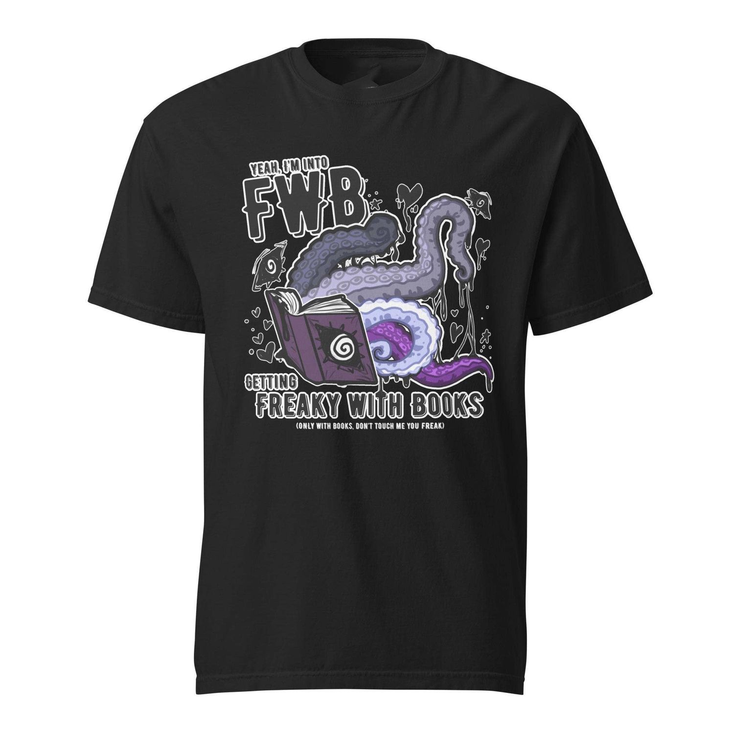 Freaky With Books Asexual Pride Shirt, LGBTQ Smut Shirt 
