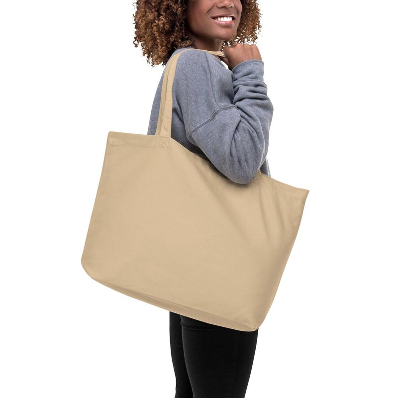 Off To Read Gay Books Large Organic Tote Bag