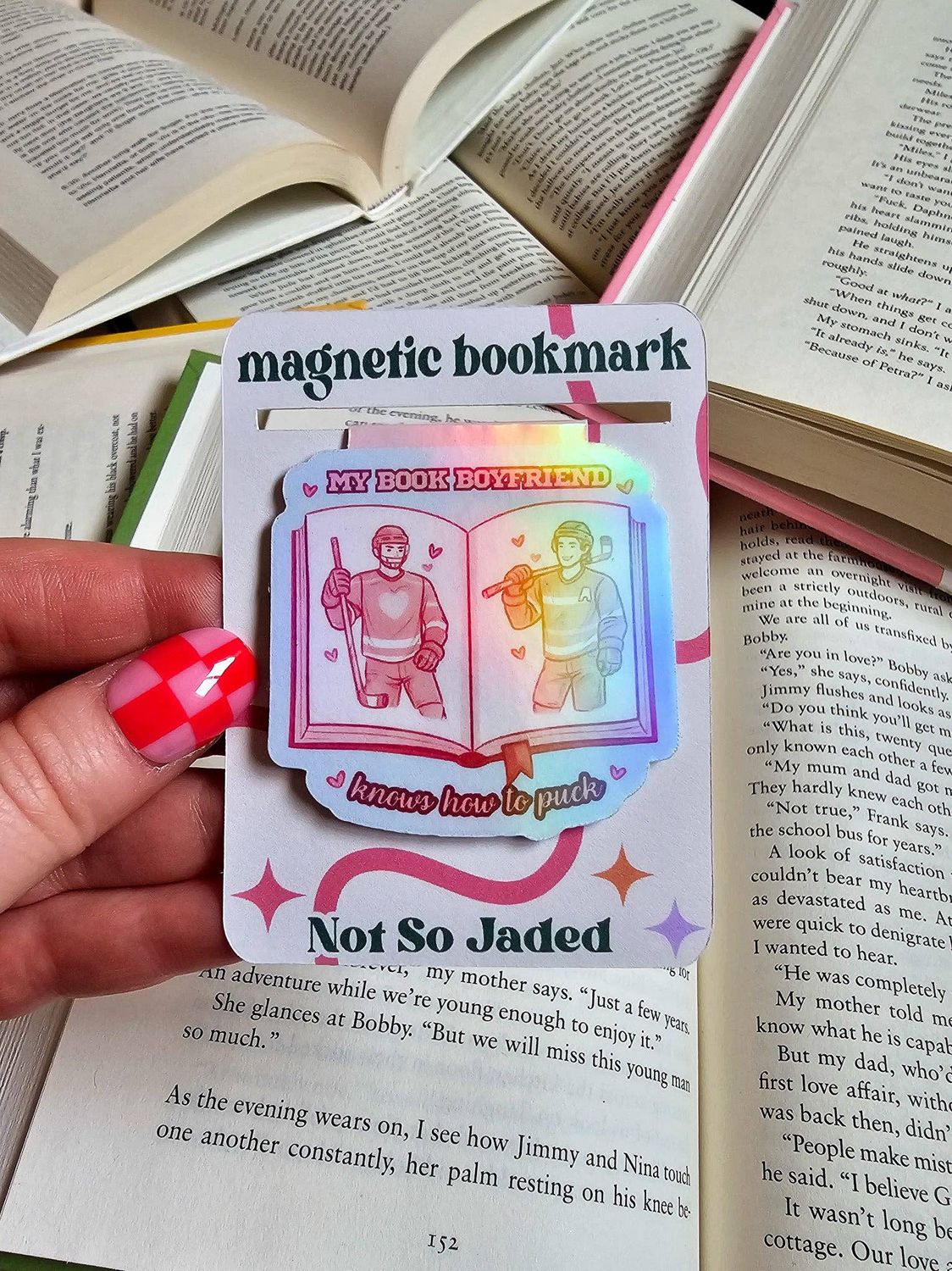 Hockey Boyfriend Magnetic Bookmark