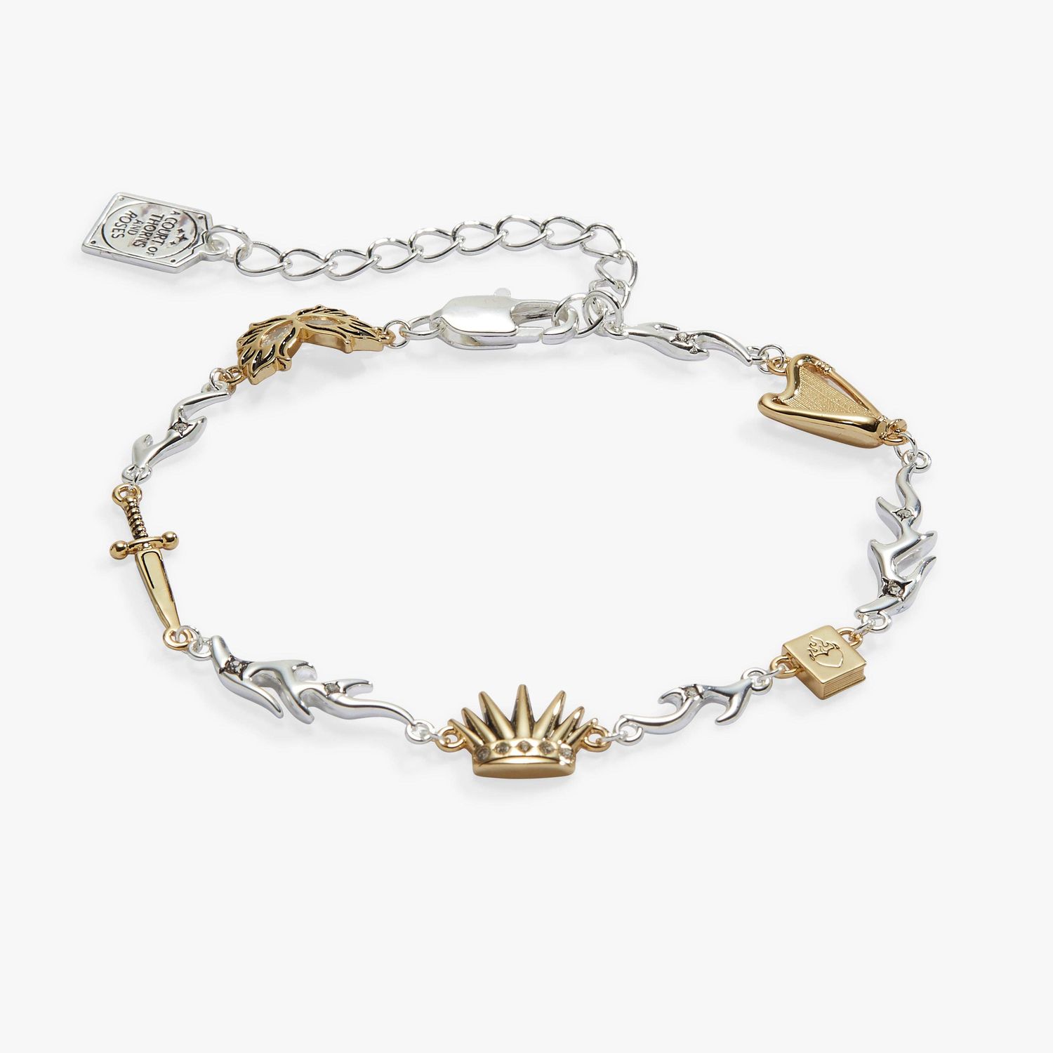 A Court of Thorns and Roses Nesta Archeron Linear Bracelet, Finish: Two Tone
