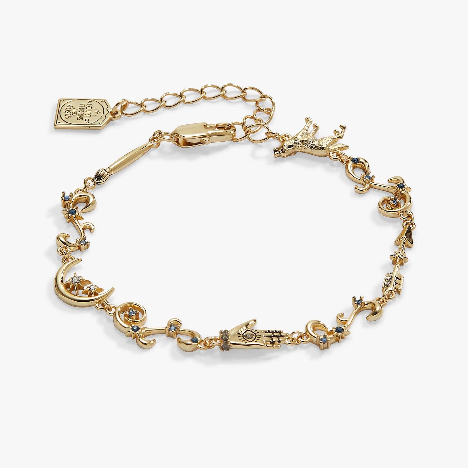 A Court of Thorns and Roses Feyre Archeron Linear Bracelet, Finish: Gold