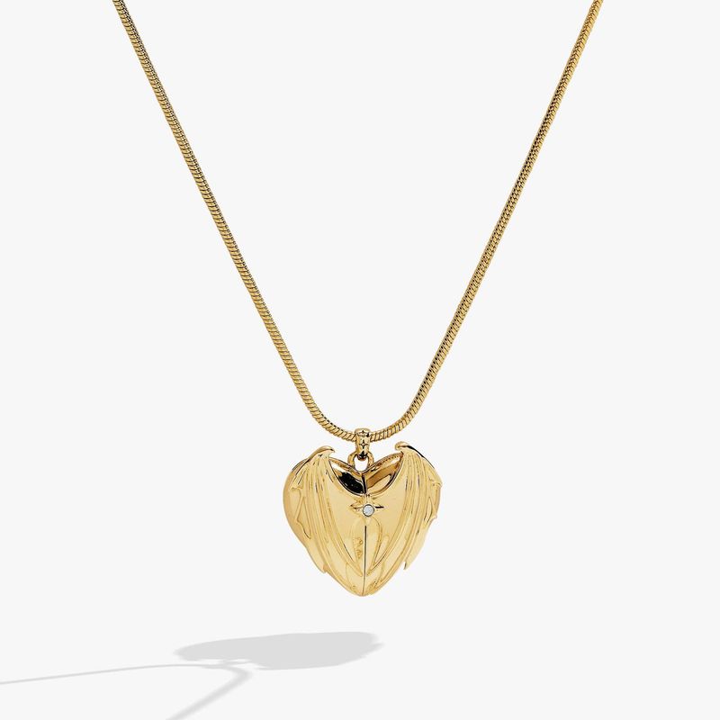 A Court of Thorns and Roses Velaris Heart Locket Necklace - Gold