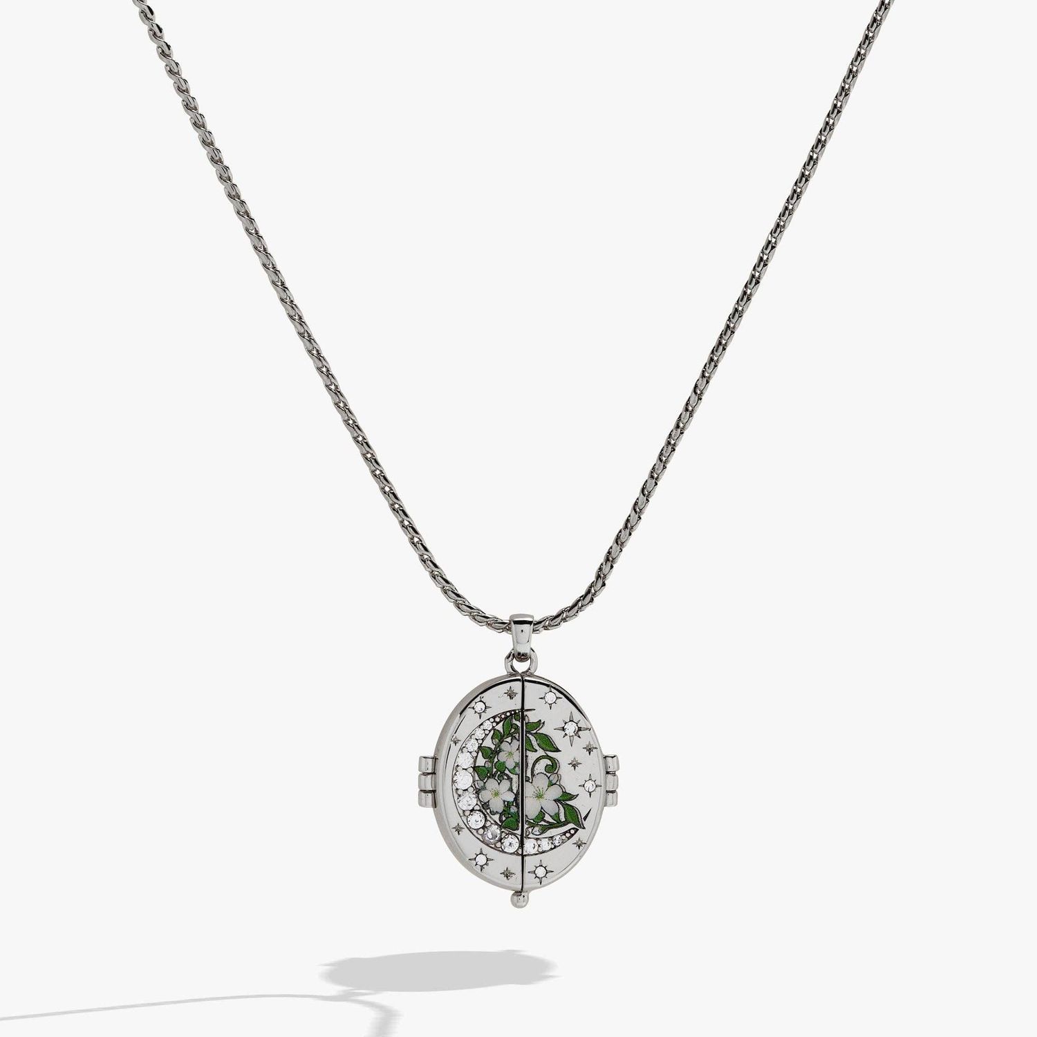 A Court of Thorns and Roses "There You Are" Locket Necklace - Silver, Finish: Silver