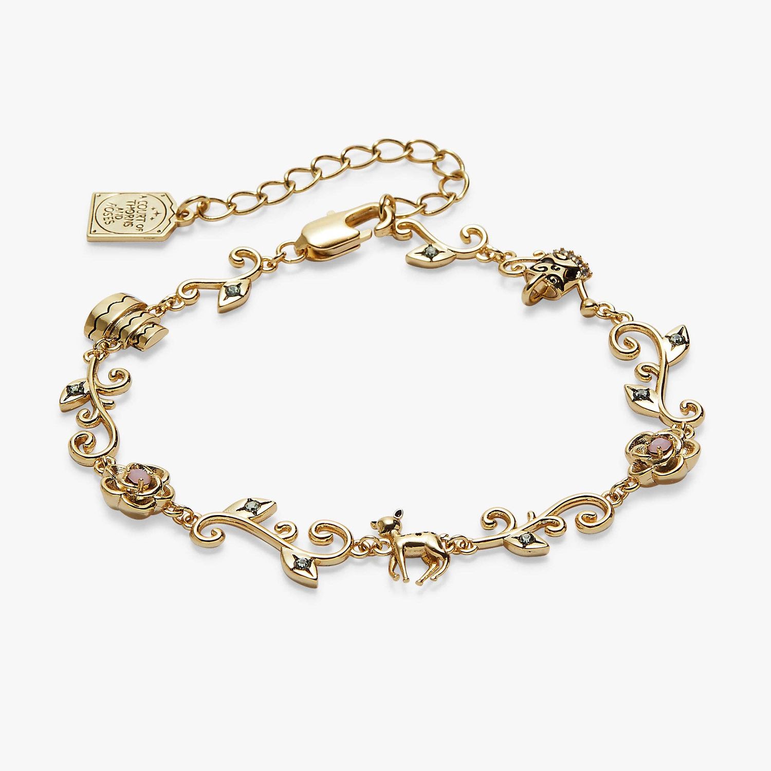 A Court of Thorns and Roses Elain Archeron Linear Bracelet, Finish: Gold