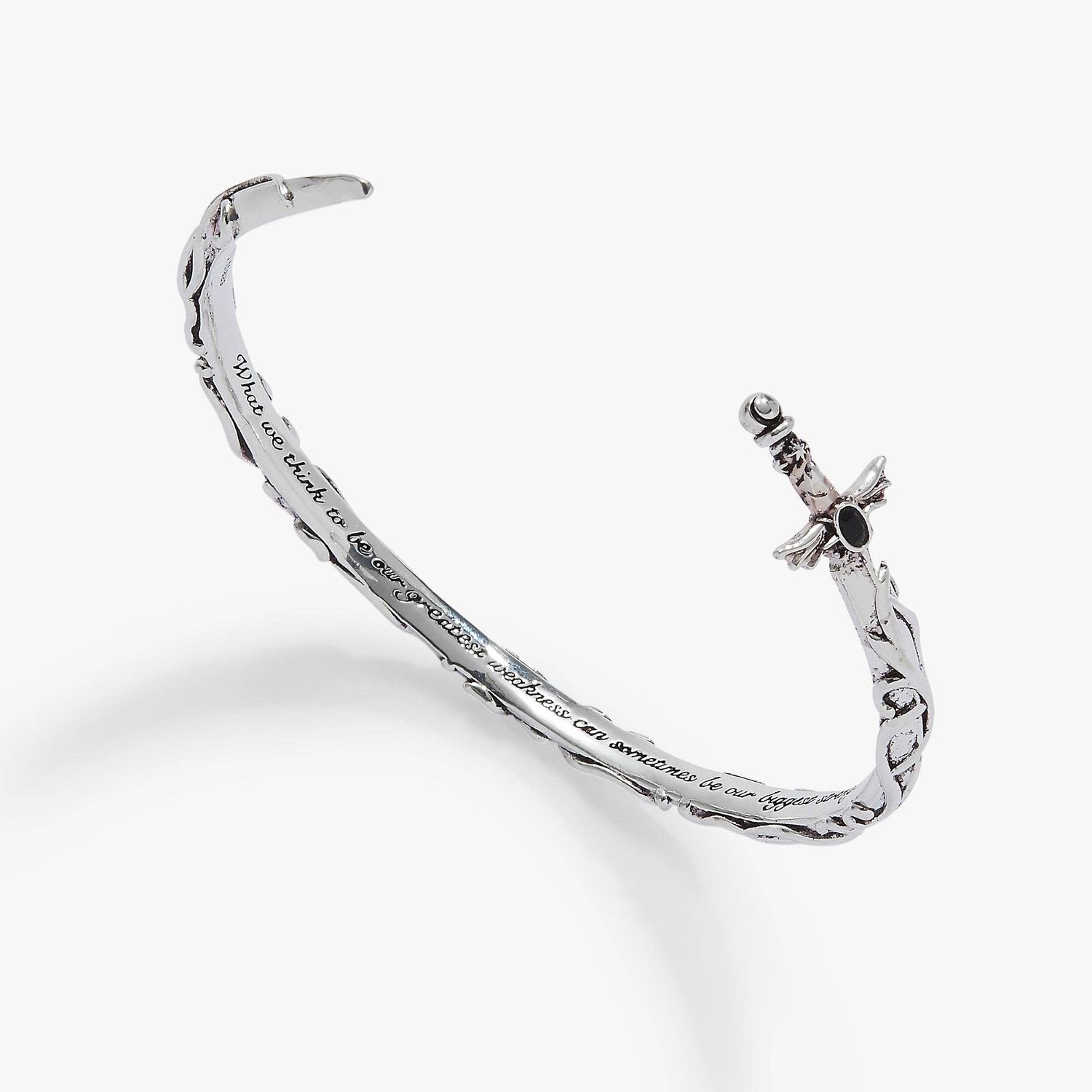 A Court of Thorns and Roses™ Illyrian™ Sword &amp; Shadows Cuff, Finish: Silver