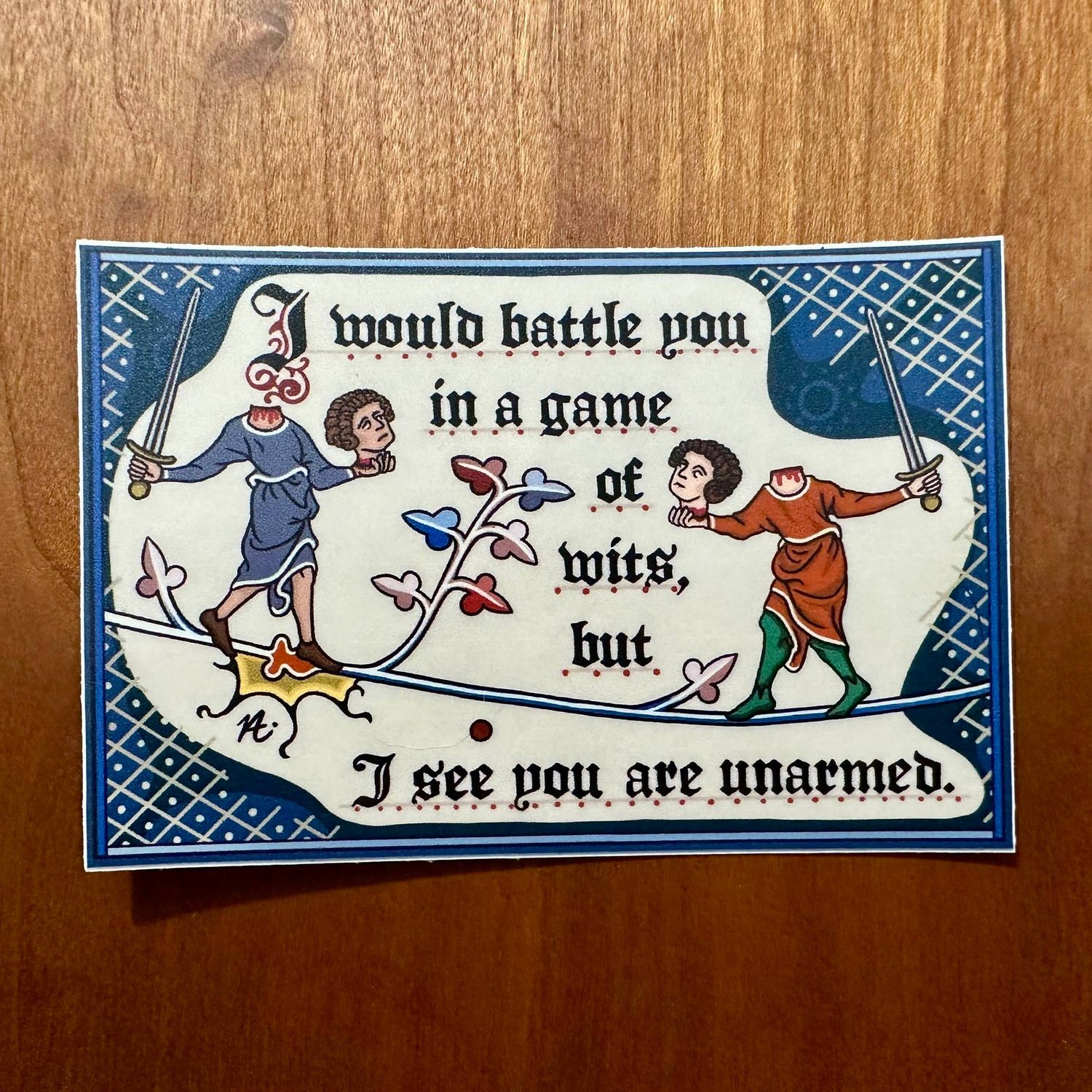 Game Of Wits - Medieval Sticker