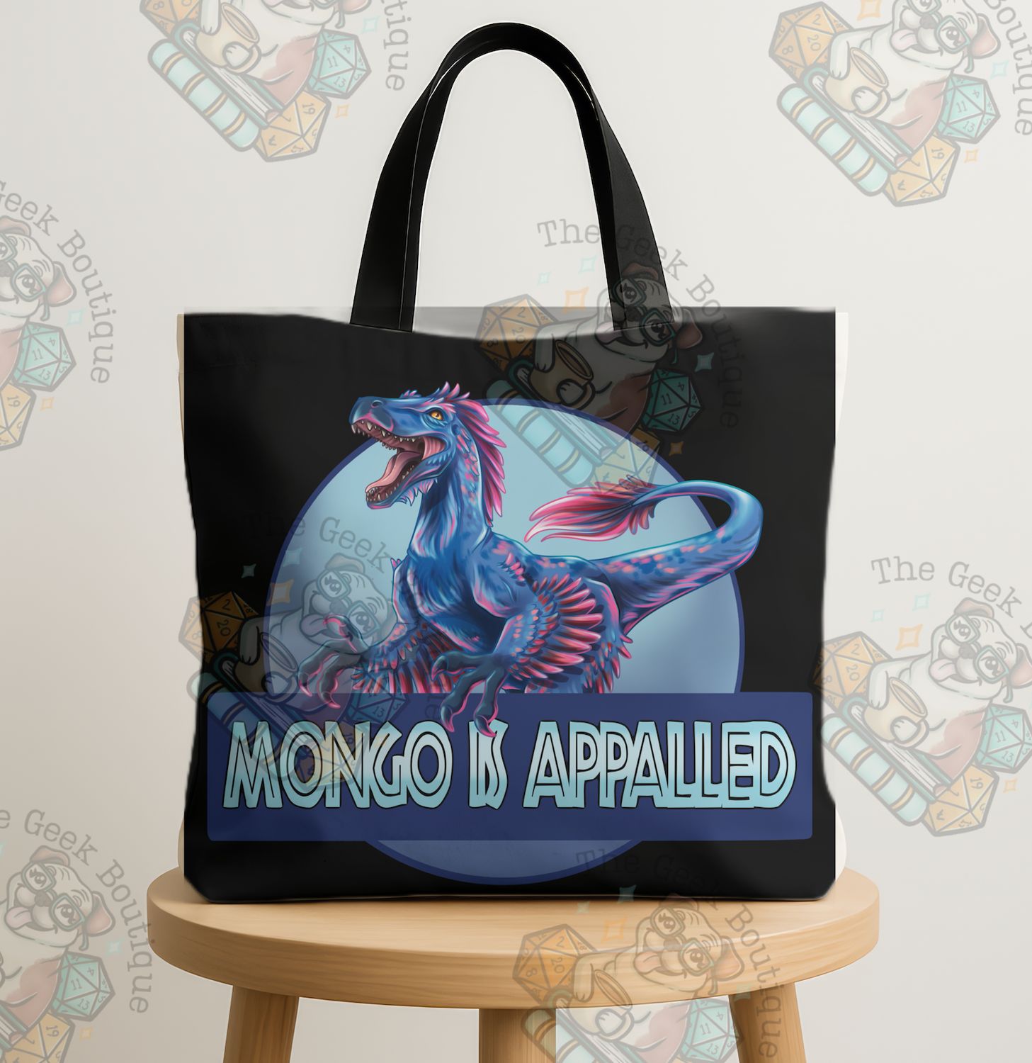Mongo Is Appalled DCC Book Large Zipper Tote Bag