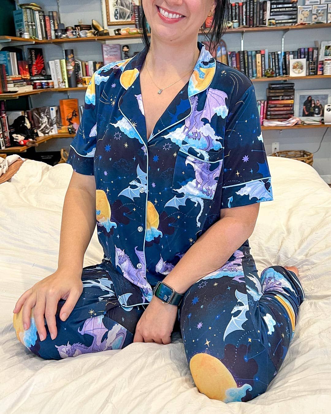 Celestial Dragons Bamboo Long Pants Pajama Set