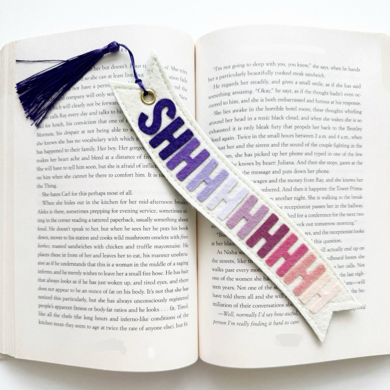 Shh… Felt Bookmark
