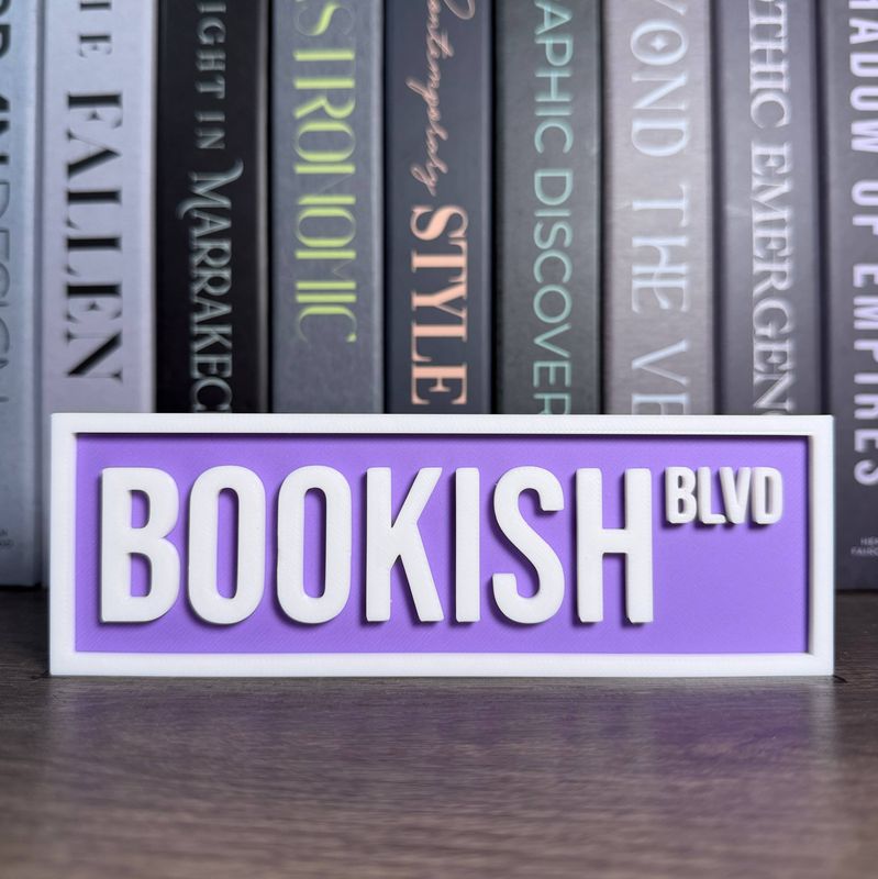 Bookish Street Sign | Bookshelf Decor