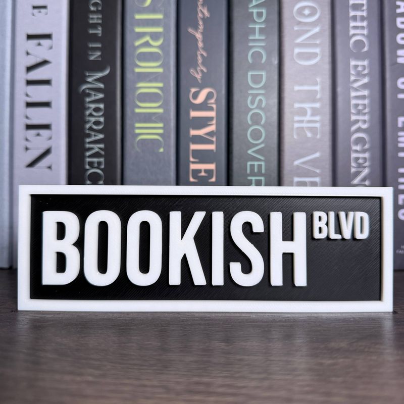 Bookish Street Sign | Bookshelf Decor