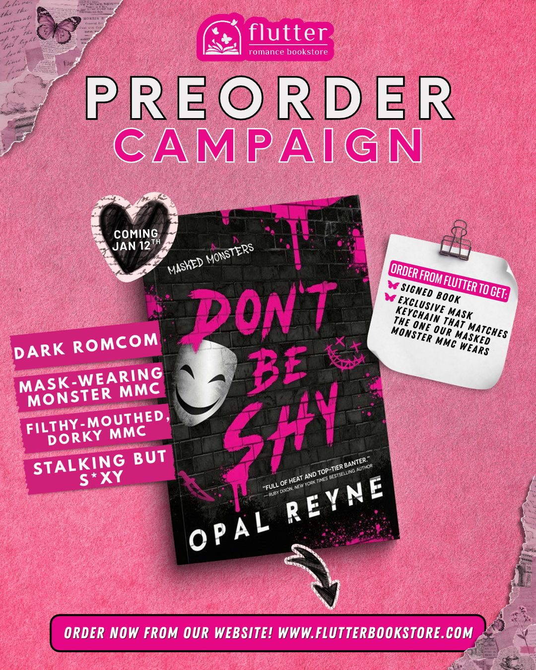 Don't Be Shy (Signed) (PREORDER 1/12/27)