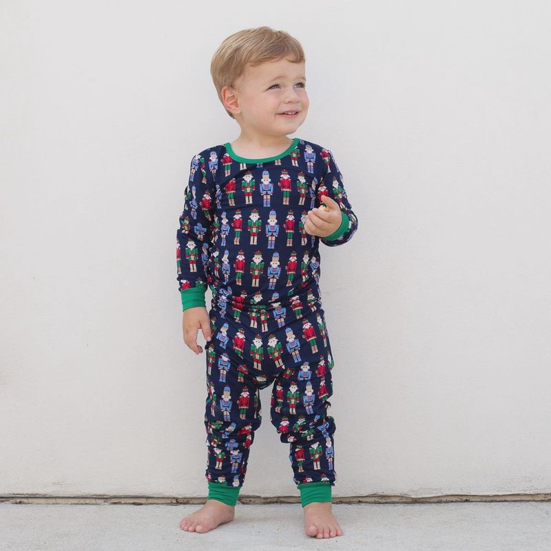 Navy Nutcracker Boys Pajama Set