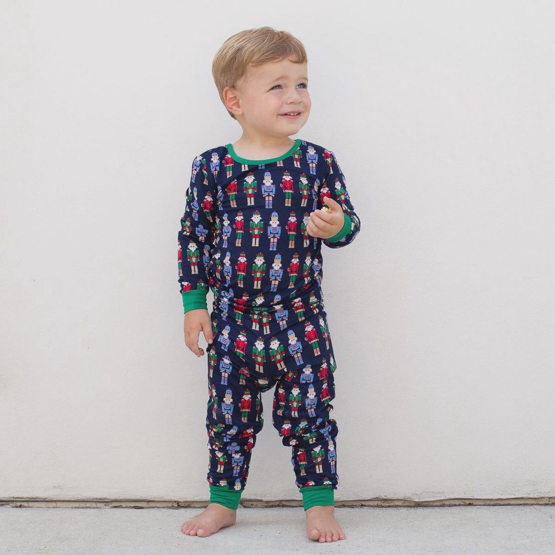 Navy Nutcracker Boys Pajama Set, Size: 2T