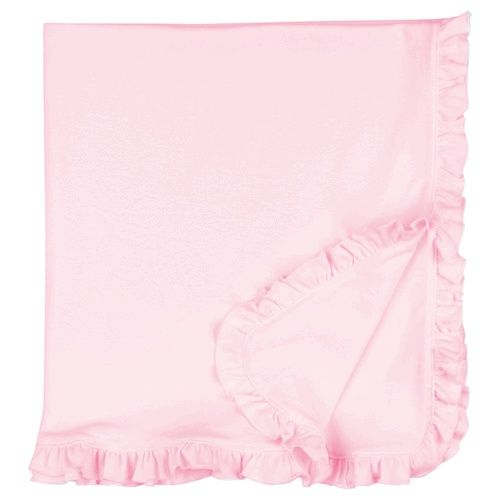 Baby Cotton Ruffle  Swaddle Blanket, Colour: Light Pink