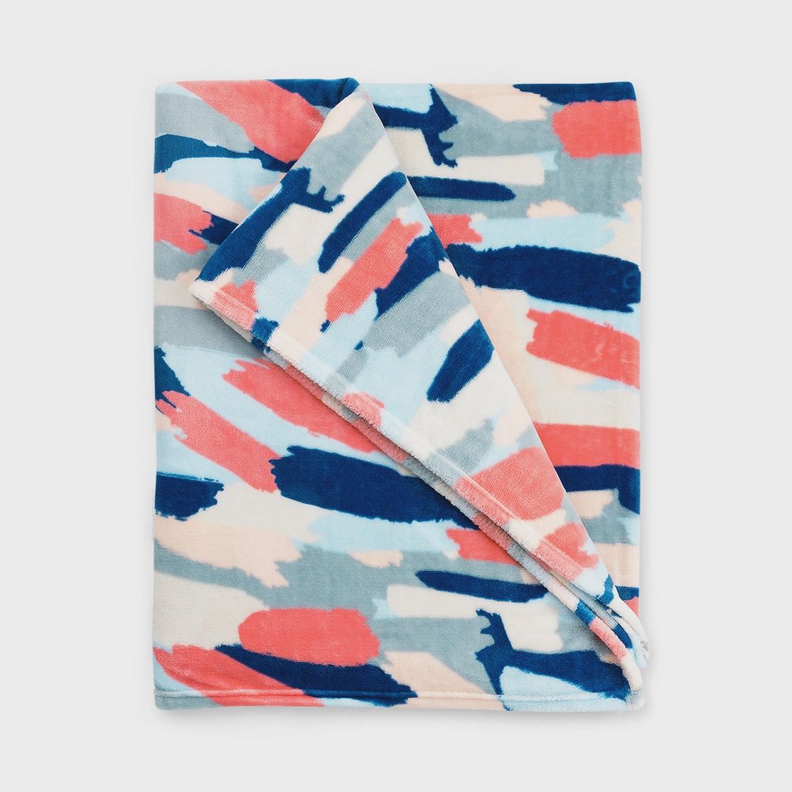 Pink &amp; Blue Throw Blanket