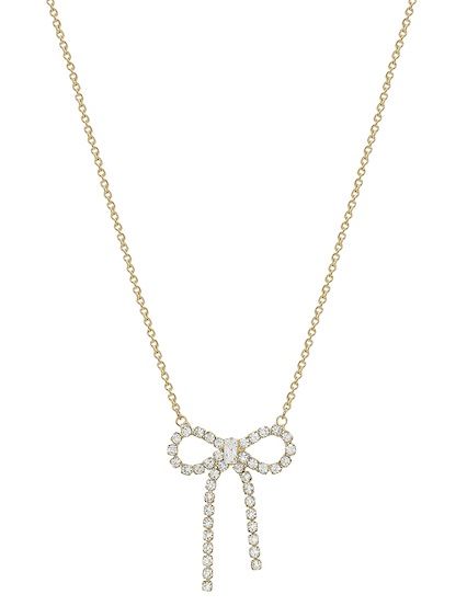 Cutie Gold Bow Necklace