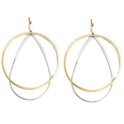 Vicki Gold/Silver Layered earrings