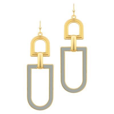 Ritz Gold/Gray Earrings