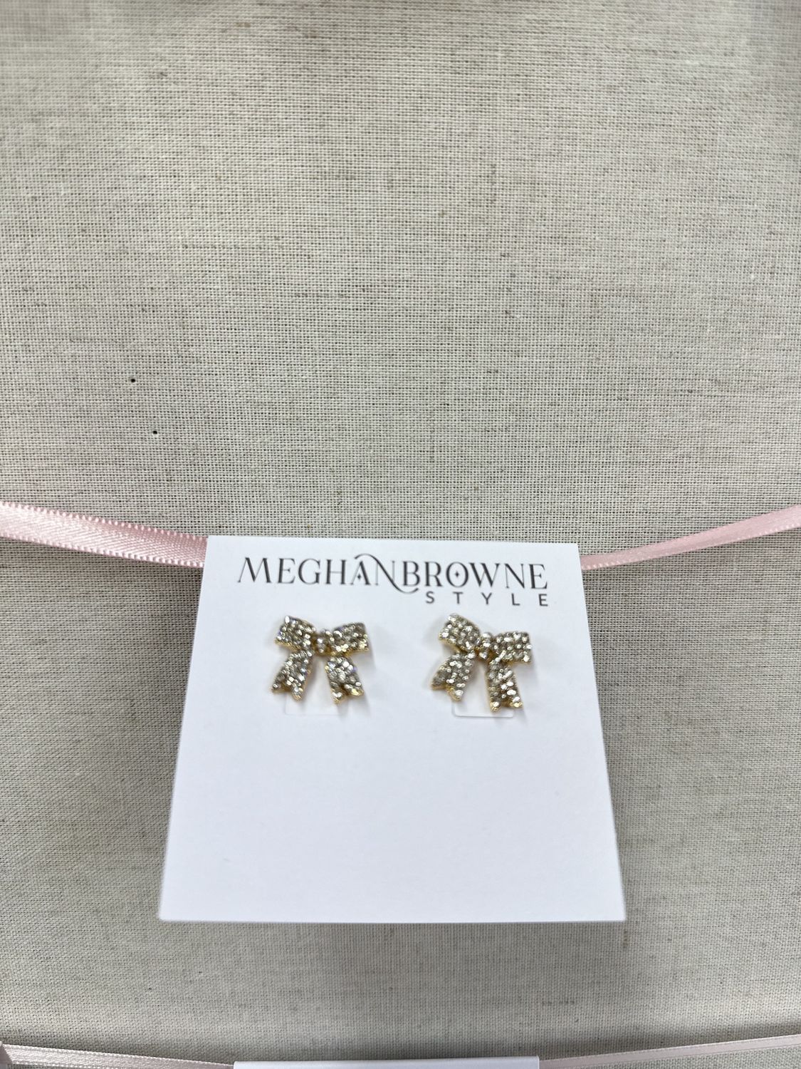 Priss Gold Bow Earrings