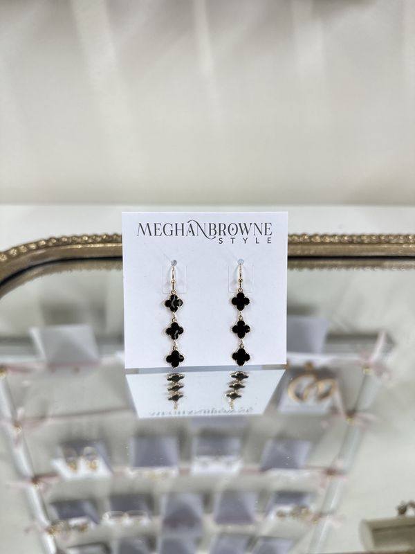 Nori Black Earrings