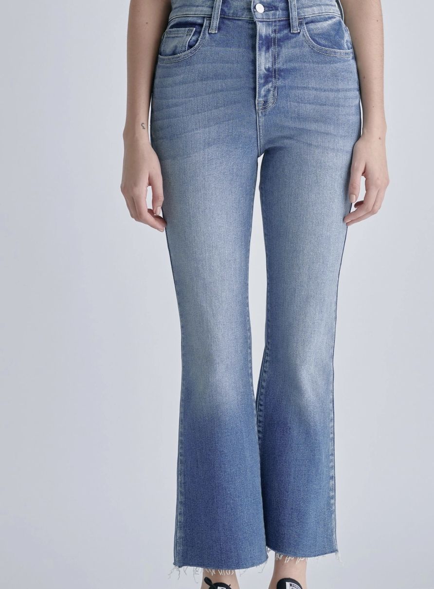 MD Wsh Denim High Rise Crop Flare