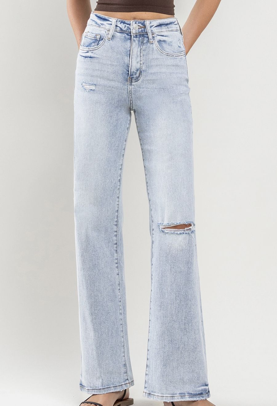 Crystal 90&#39;s Retro Straight Leg Jean