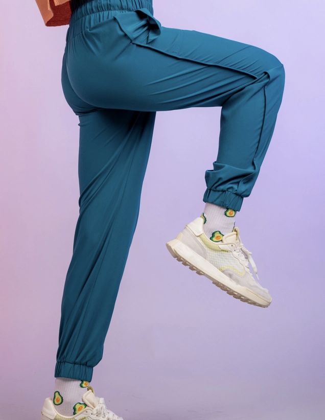 Teal High Waisted Joggers