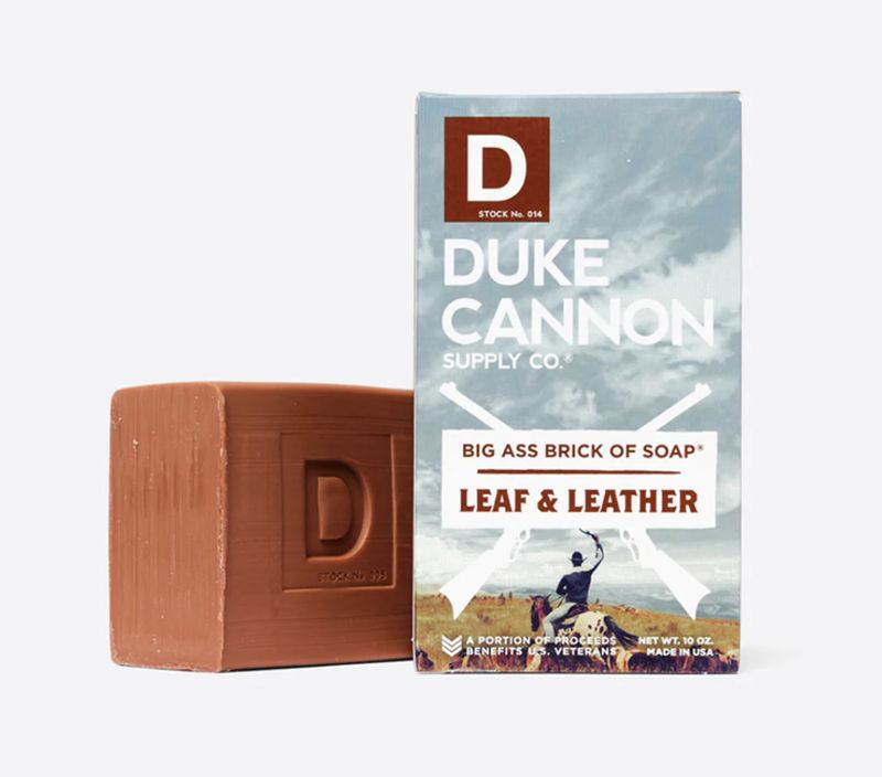 Leaf &amp; Leather Brick Of Soap