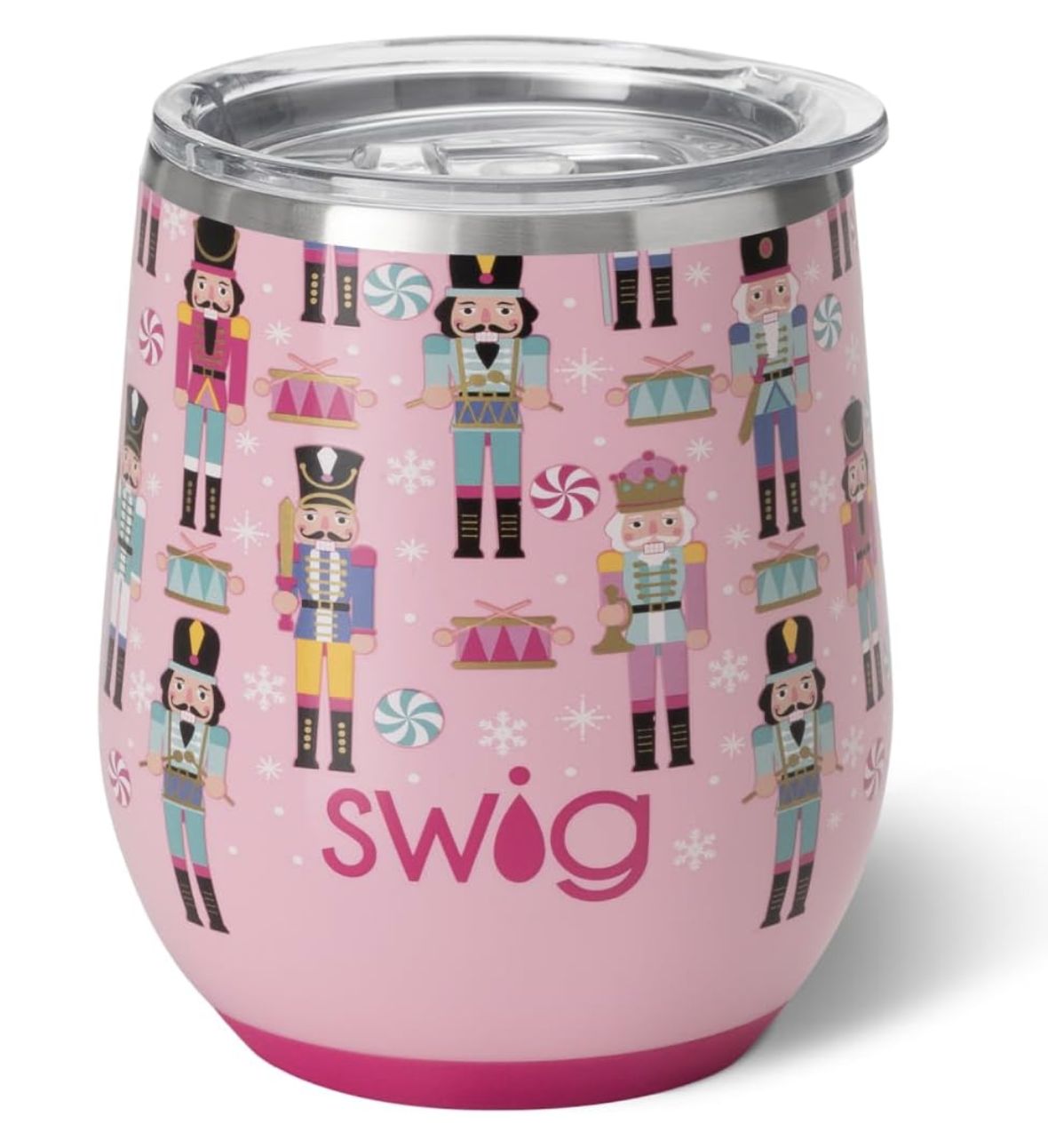 12oz Pink Nutcracker Stemless Tumbler