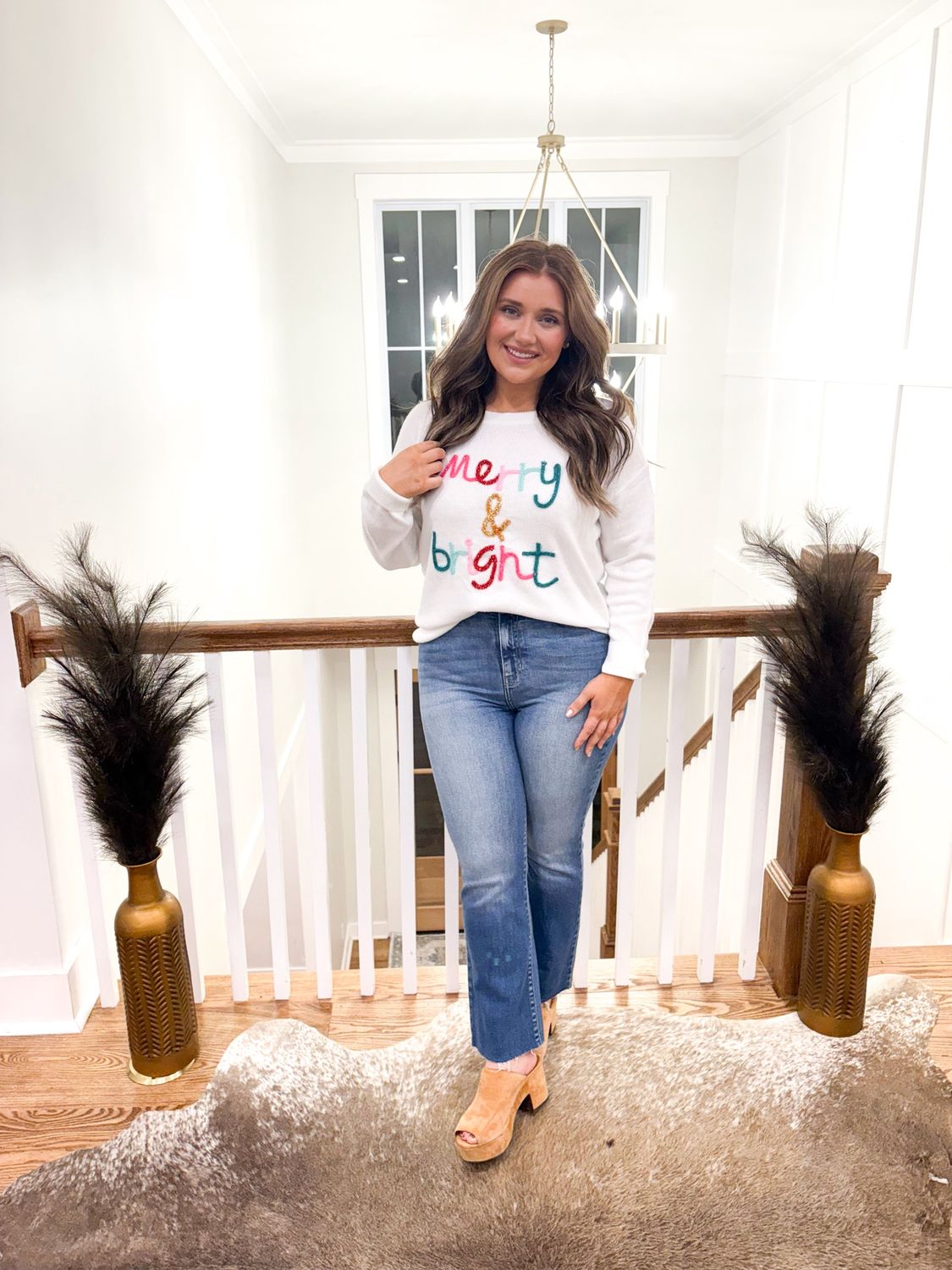 White Merry &amp; Bright Sweater