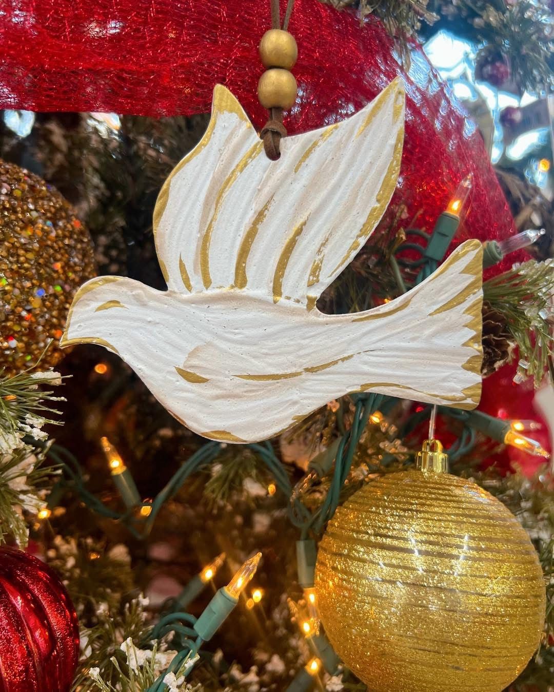 Wooden Dove Ornament