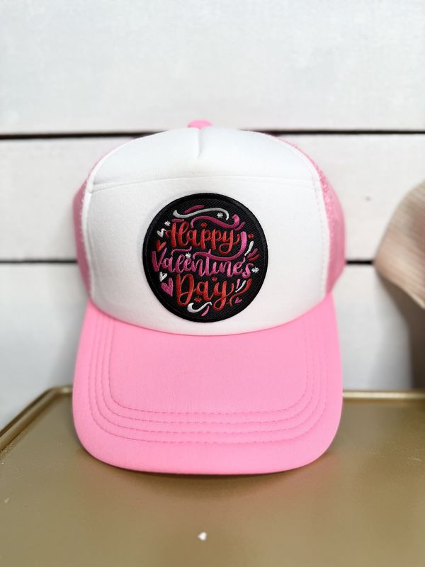 &quot;Happy Valentine&#39;s Day&quot; Trucker Hat