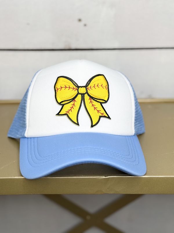 Softball Bow Trucker Hat