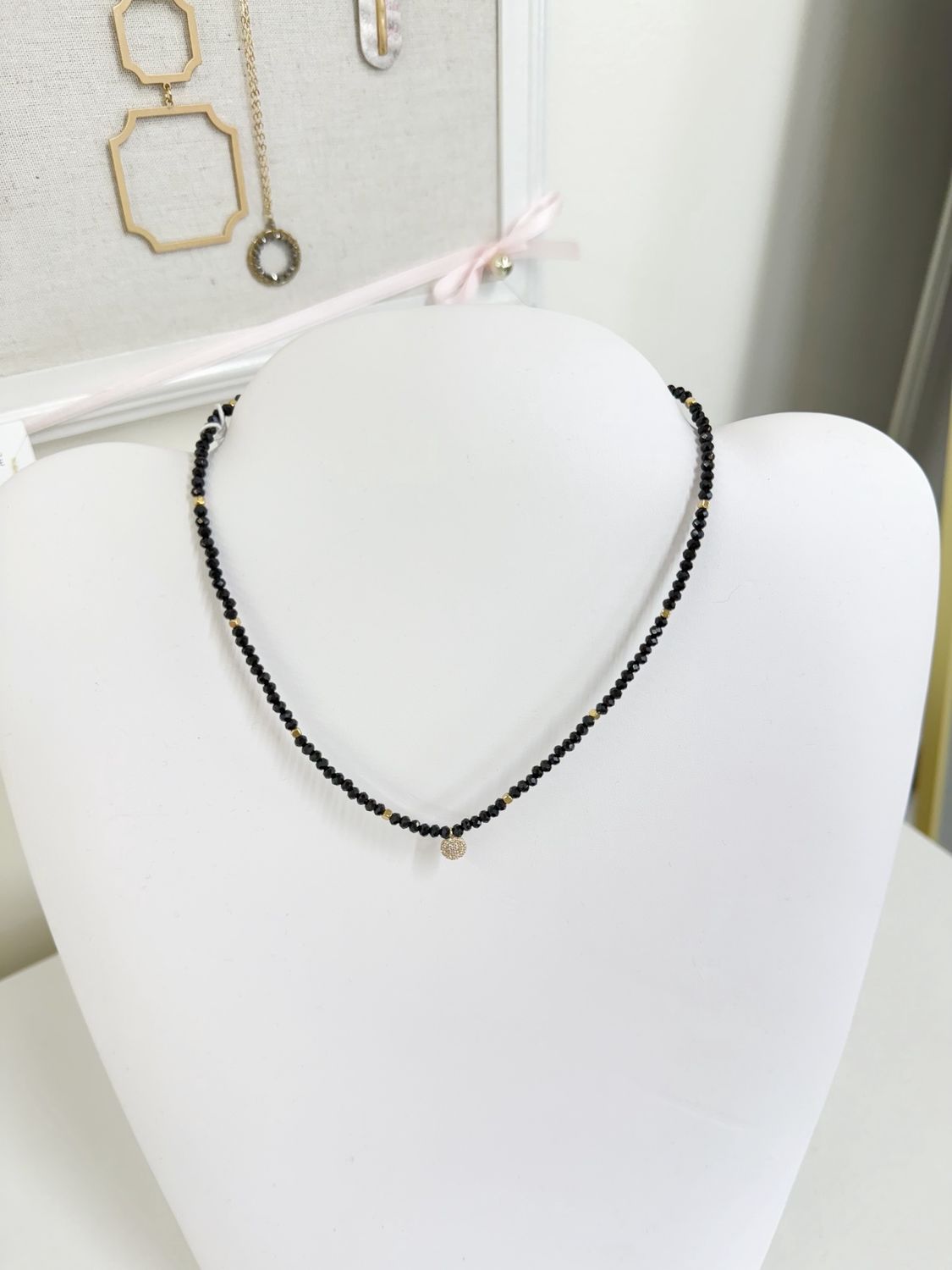 Bitsy Black Necklace