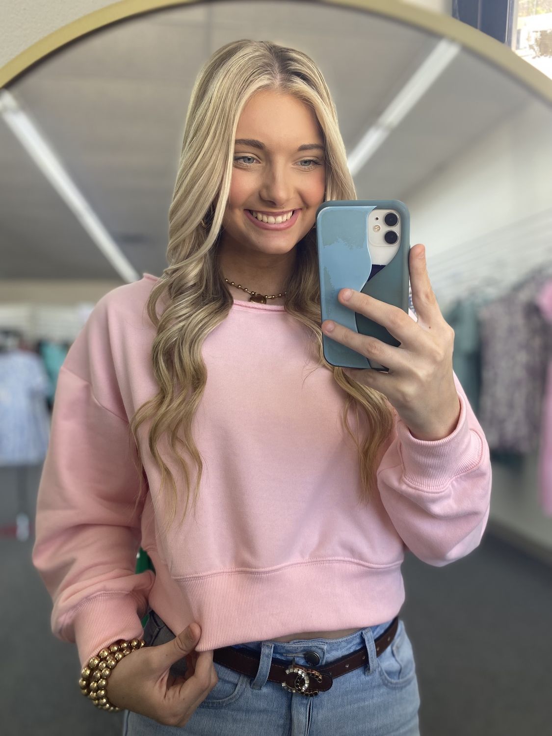 Pink OTS Crewneck