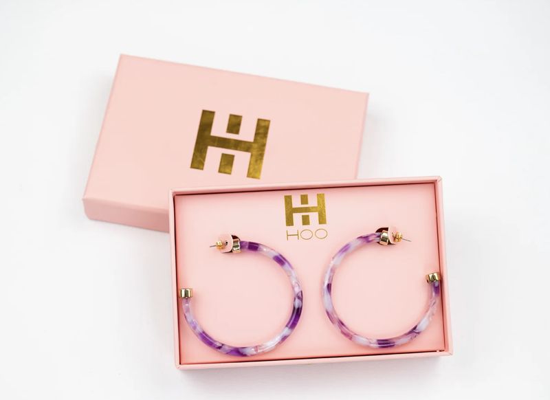 Orchid Lei Hoops