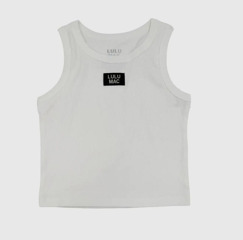 White Lulu Mac Tank