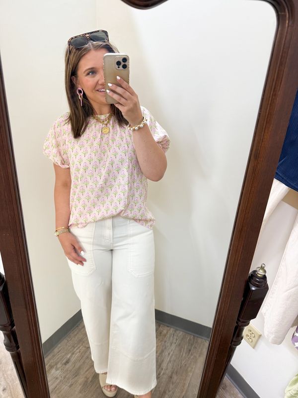 Light Pink Floral Top