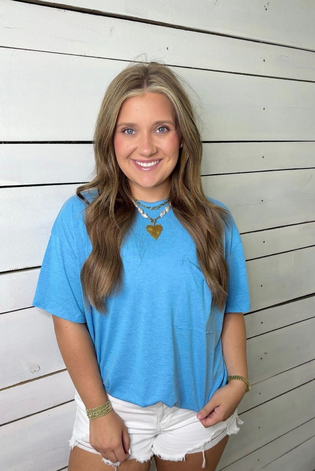 Sky Oversized BF Tee