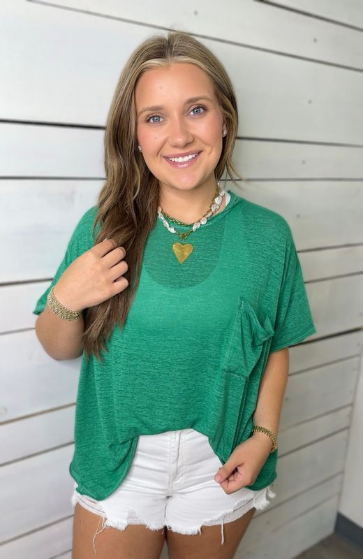 Green Burnout Tee