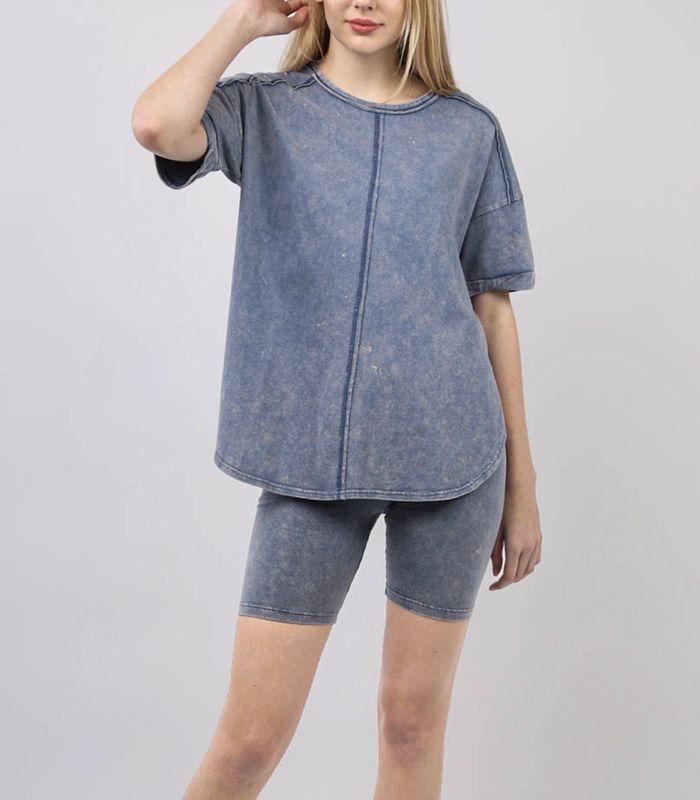 Blue Mineral Washed Active Set