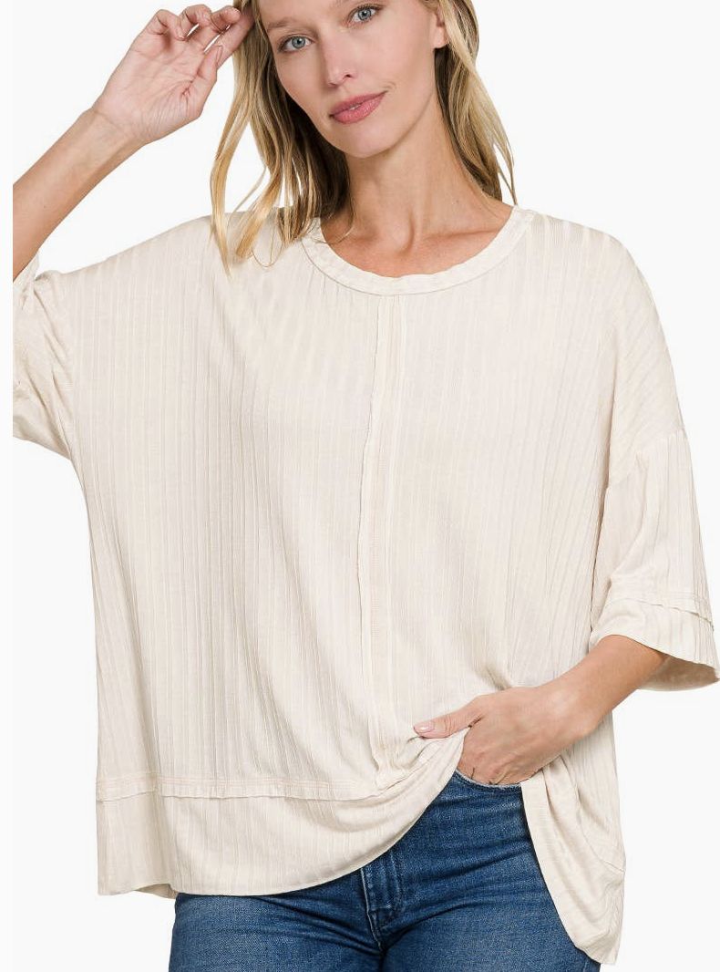 Sand Boat Neck Top