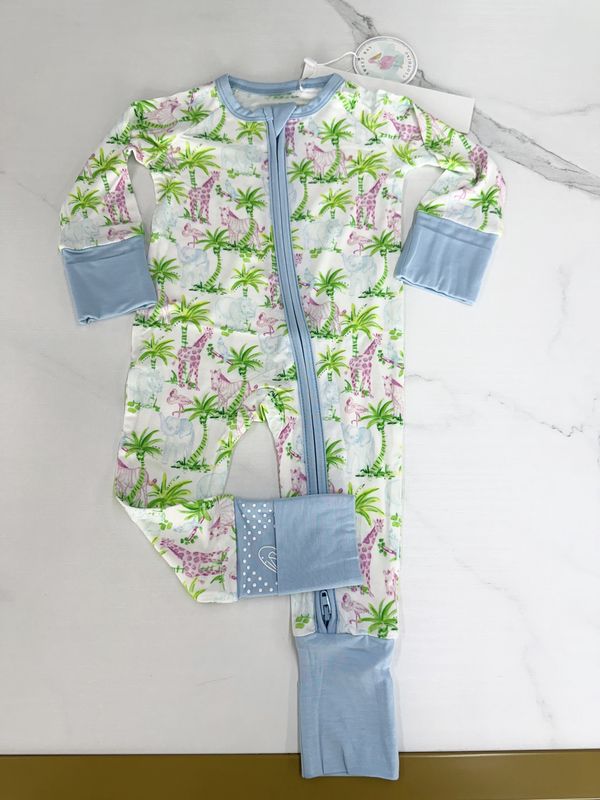 Girls Zoo Zipper Onesie