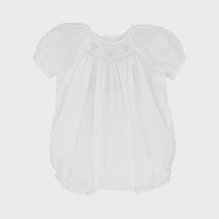 Bubble with soft floral smocking