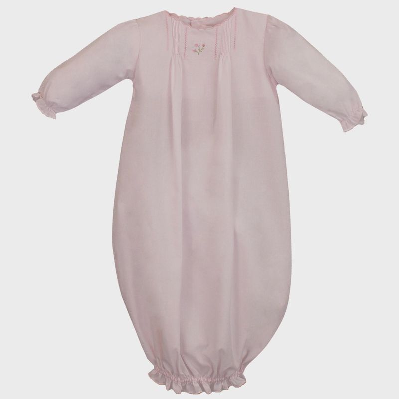 heirloom gown and hat in pink