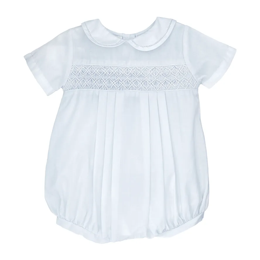 Blue Smocked romper