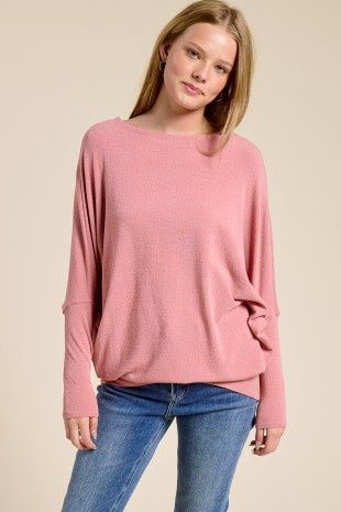 off the shoulder dolman sleeve tunic